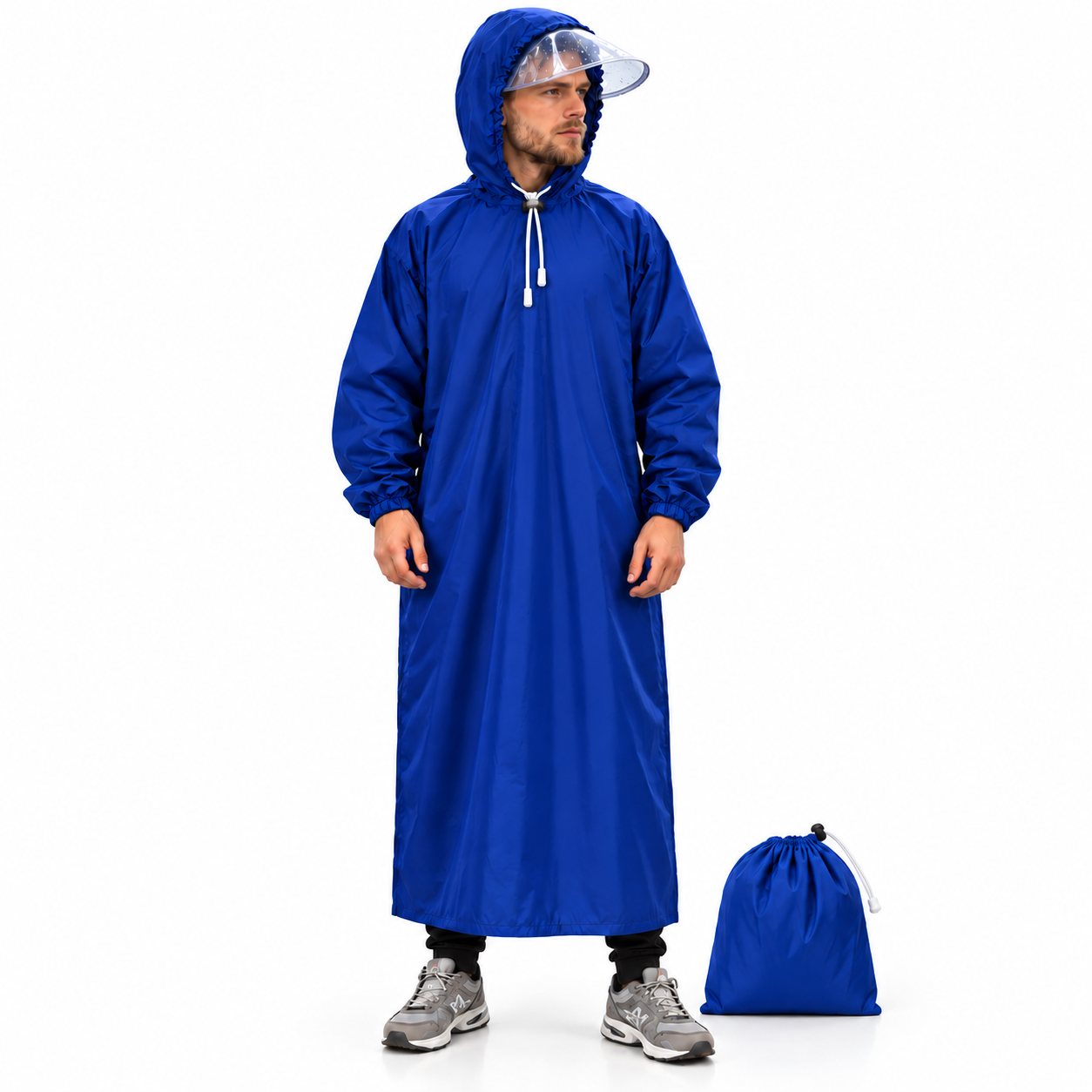 Tenue Imperméable Yamaha Racing avec Capuche Protection Complete - معطف مطر طويل مقاوم للماء 5