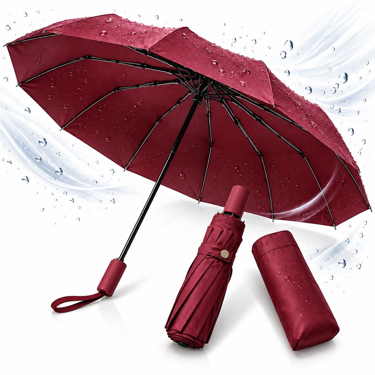 Parapluie Automatique Coupe-Vent avec Protection UV - مظلة أوتوماتيكية مقاومة للرياح وأشعة الشمس 3