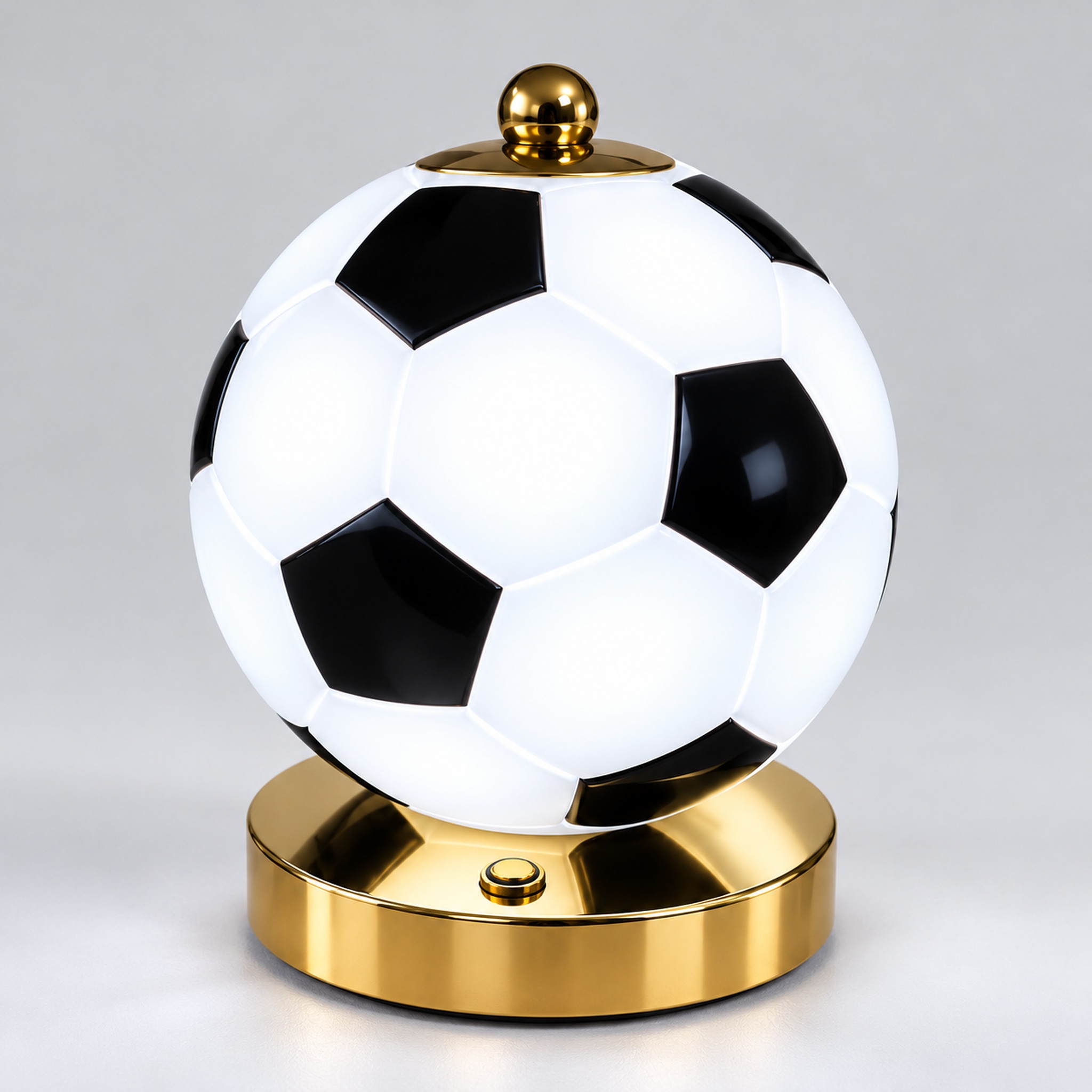 Lampe Ballon de Football LED – مجسم كرة القدم الذهبي للزينة والهدايا 4