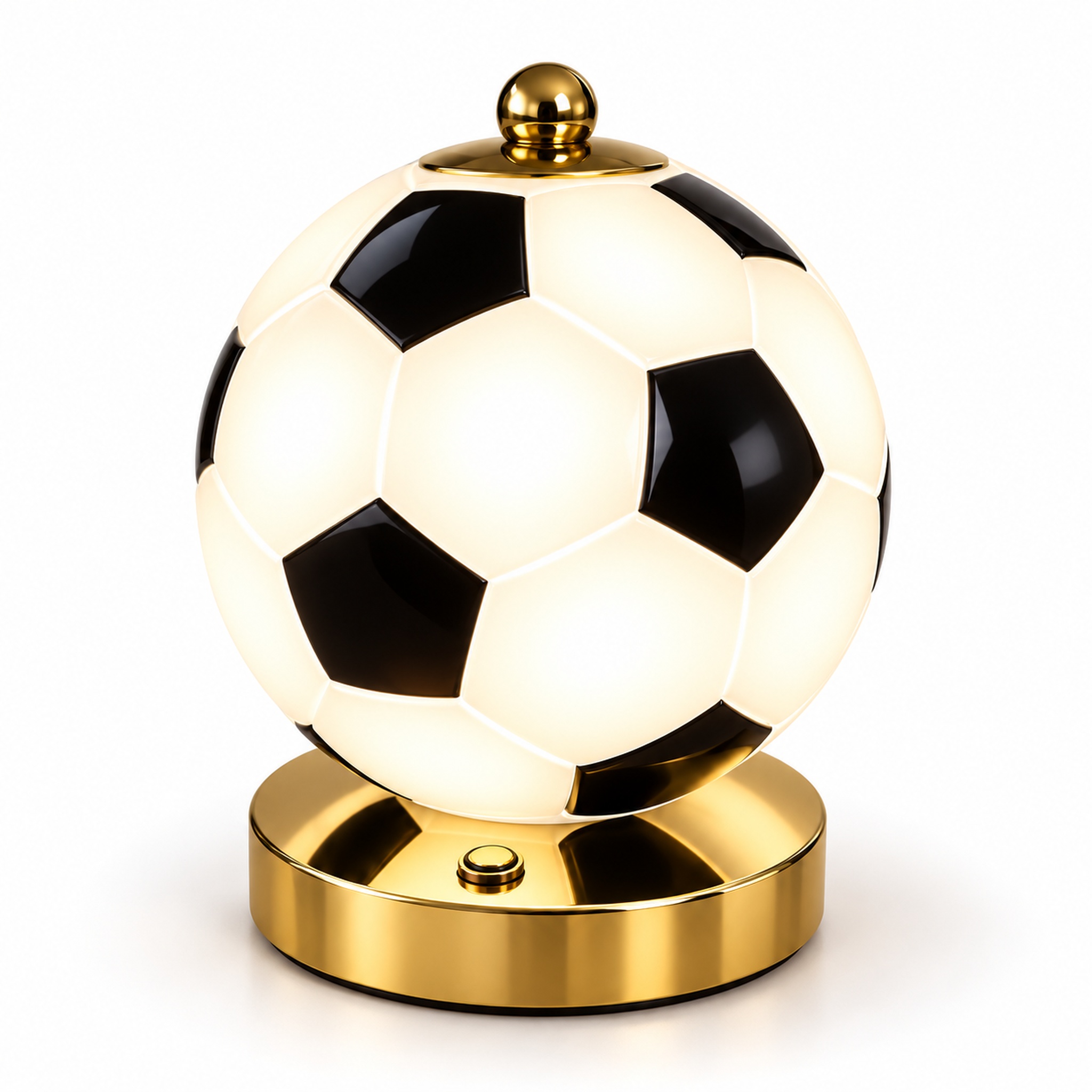 Lampe Ballon de Football LED – مجسم كرة القدم الذهبي للزينة والهدايا 3