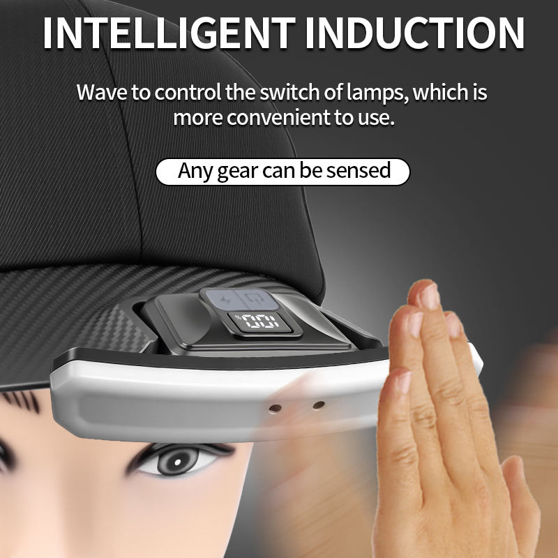 Lampe de Casquette LED avec Détecteur de Mouvement X97 - مصباح قبعة بحساس حركة قابل للشحن 9