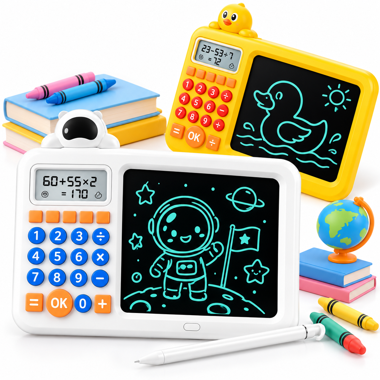 Tablette a déssin intéractive et calculatrice éducative pour enfants 2