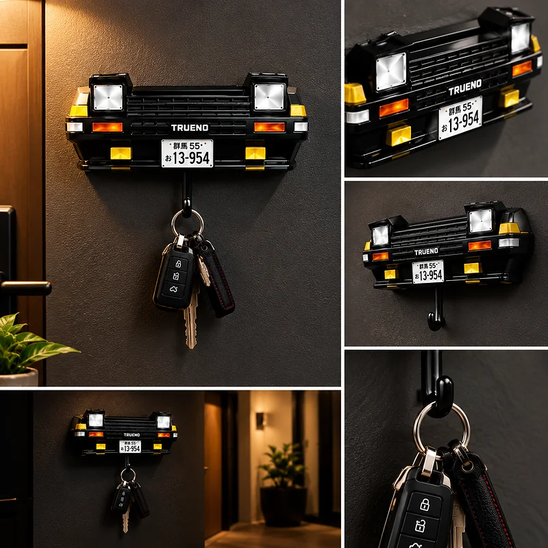 Porte-Clés Mural Voiture Sportive – علاقة مفاتيح حائطية بتصميم سيارة رياضية 4