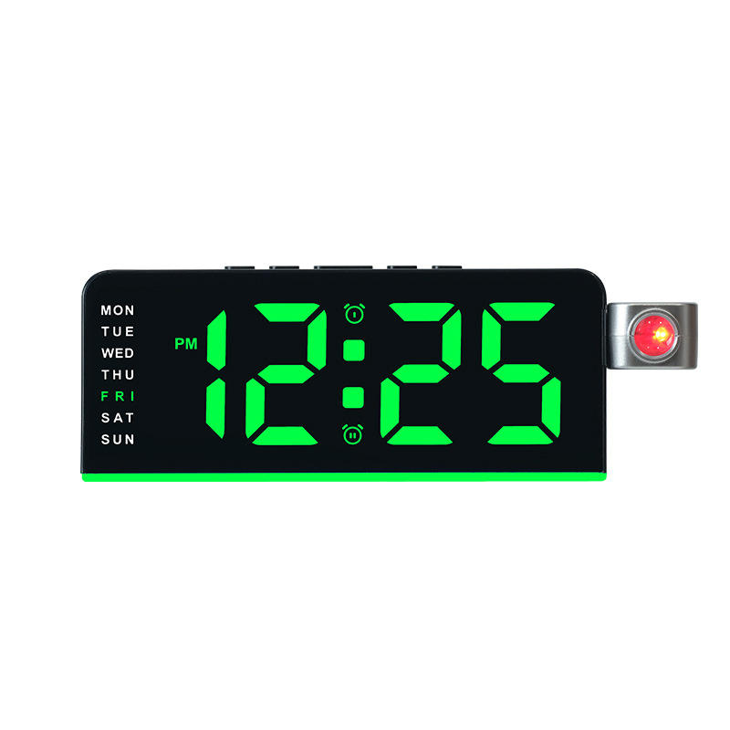 Horloge Numérique LED avec Alarme et Calendrier GH-9019 - ساعة رقمية مع منبه وتقويم 7