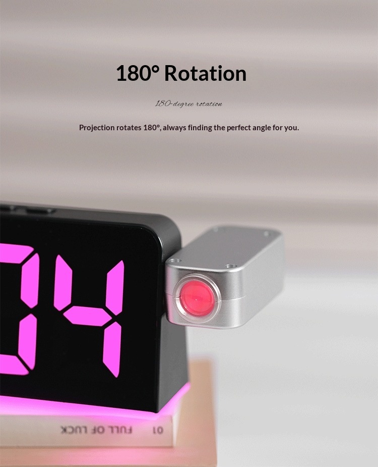Horloge Numérique LED avec Alarme et Calendrier GH-9019 - ساعة رقمية مع منبه وتقويم 9