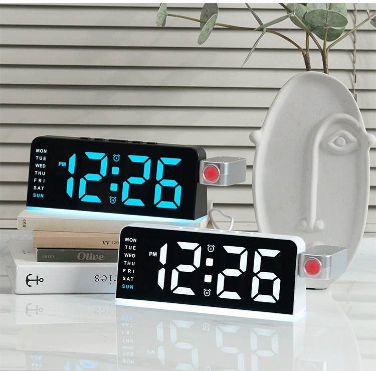 Horloge Numérique LED avec Alarme et Calendrier GH-9019 - ساعة رقمية مع منبه وتقويم 10