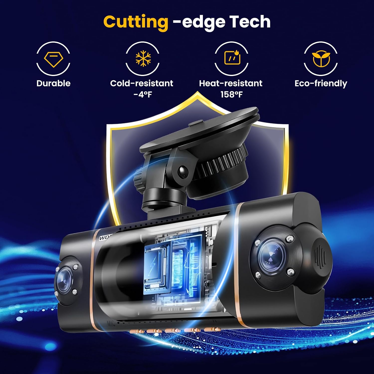 Dash Cam Voiture 4 Caméras 360° WiFi avec Vision Nocturne - كاميرا مراقبة سيارة 4 عدسات بتصوير 360 درجة ورؤية ليلية 3
