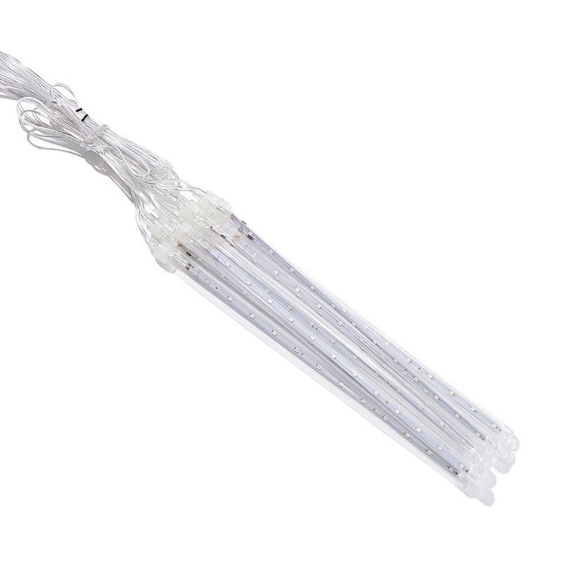 Lumière de Pluie de Météores LED RGB 8 Pièces pour Extérieur - أضواء شهب متساقطة ملونة لتزيين الحدائق والواجهات 8 قطع 9