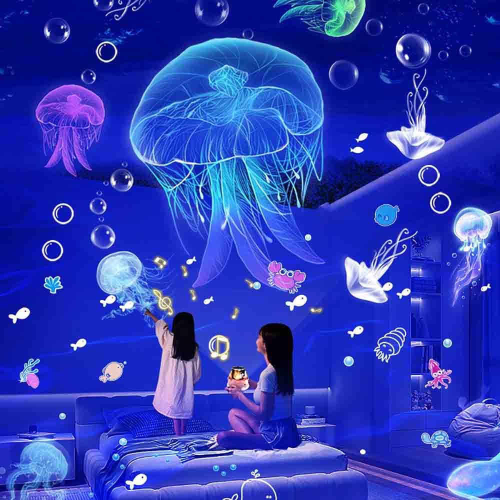 Projecteur Ciel Étoilé LED 360° avec 21 Films et Musique - مصباح إسقاط النجوم للأطفال مع 21 مشهدًا وموسيقى 10