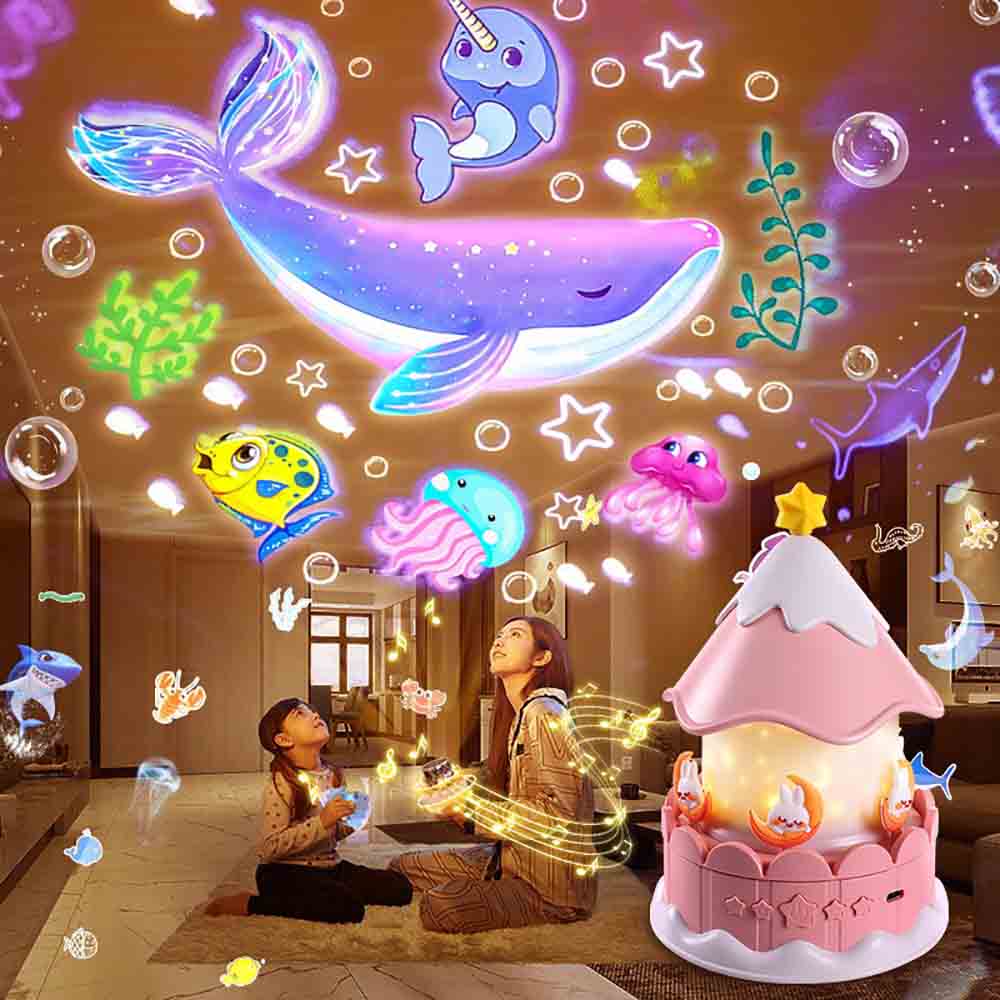 Projecteur Ciel Étoilé LED 360° avec 21 Films et Musique - مصباح إسقاط النجوم للأطفال مع 21 مشهدًا وموسيقى 11