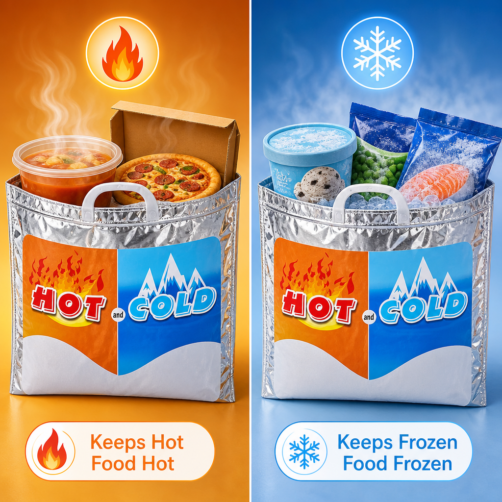Sac Isotherme Chaud et Froid Grand Format 50×50 cm - حقيبة عازلة كبيرة للأطعمة الساخنة والباردة 8