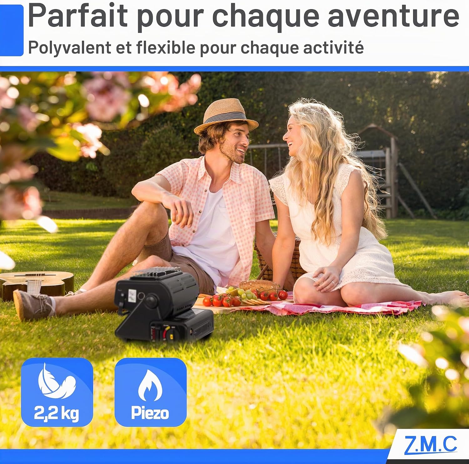Chauffage à Gaz Portable 2 en 1 avec Allumage Piézo - مدفأة غاز محمولة 2 في 1 للتدفئة وتسخين الطعام - 7