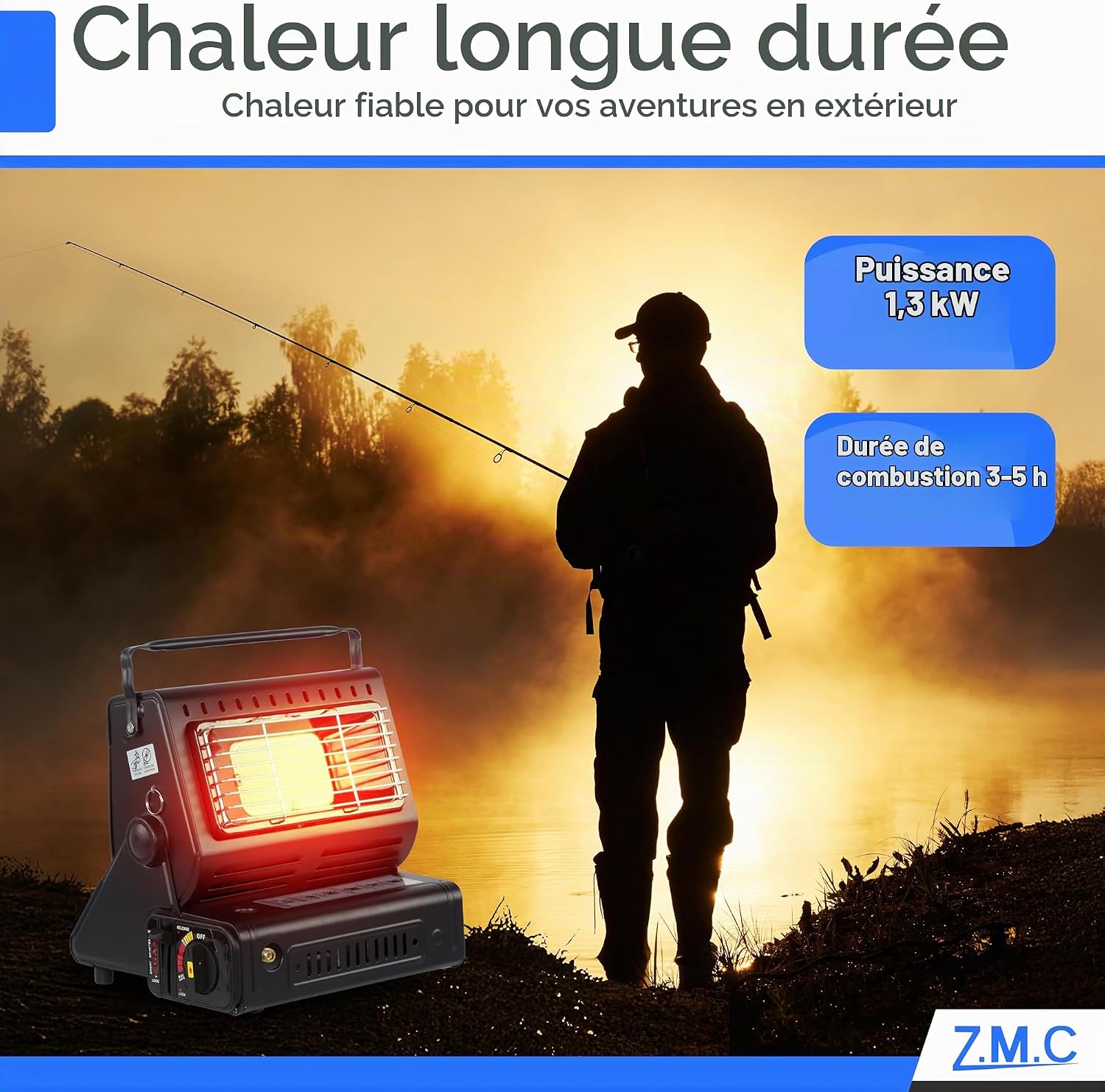Chauffage à Gaz Portable 2 en 1 avec Allumage Piézo - مدفأة غاز محمولة 2 في 1 للتدفئة وتسخين الطعام 6