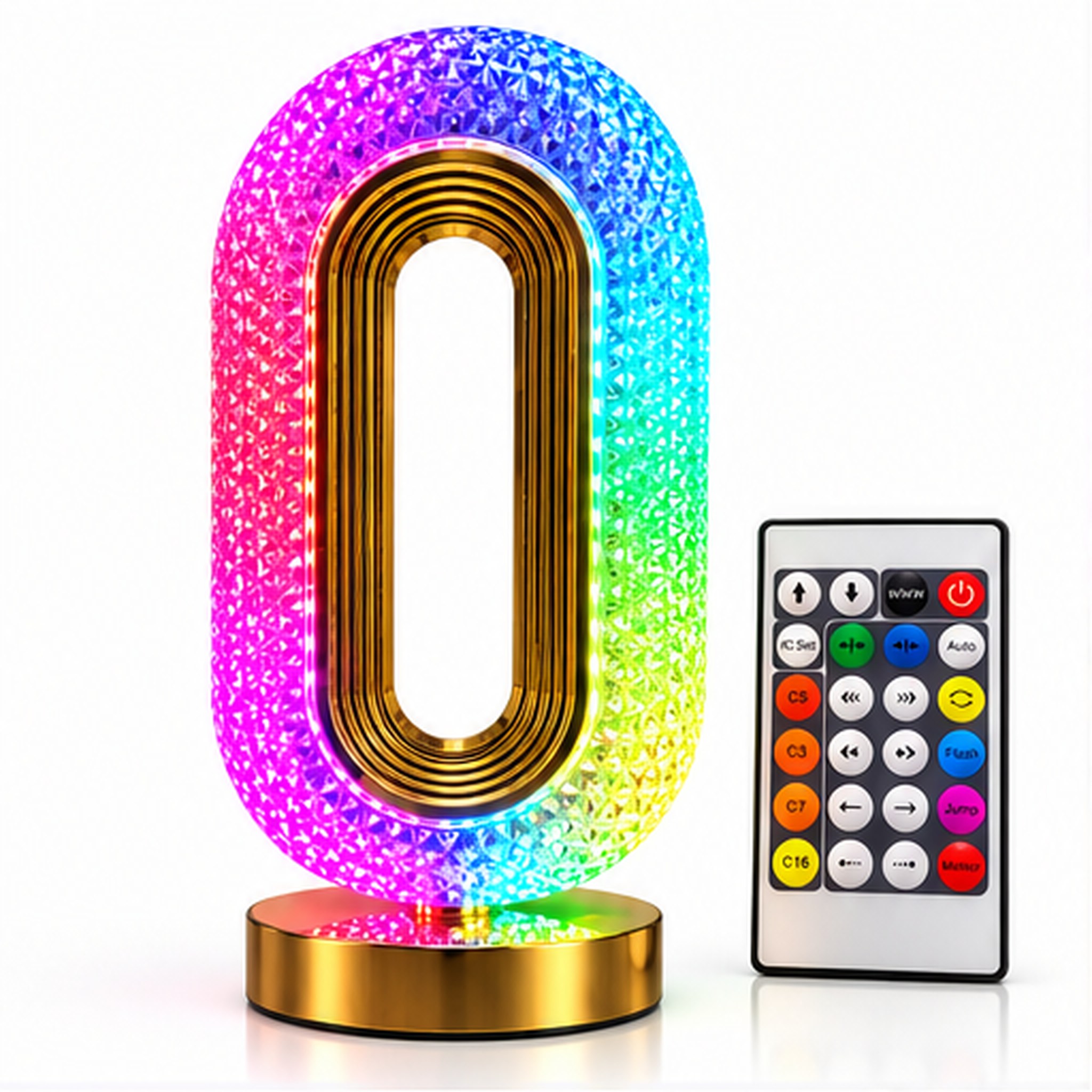 Lampe de Chevet LED RGB Forme Œil avec Télécommande et Contrôle par Application - مصباح ديكوري بشكل عين بإضاءة وتحكم بالريموت والهاتف 2