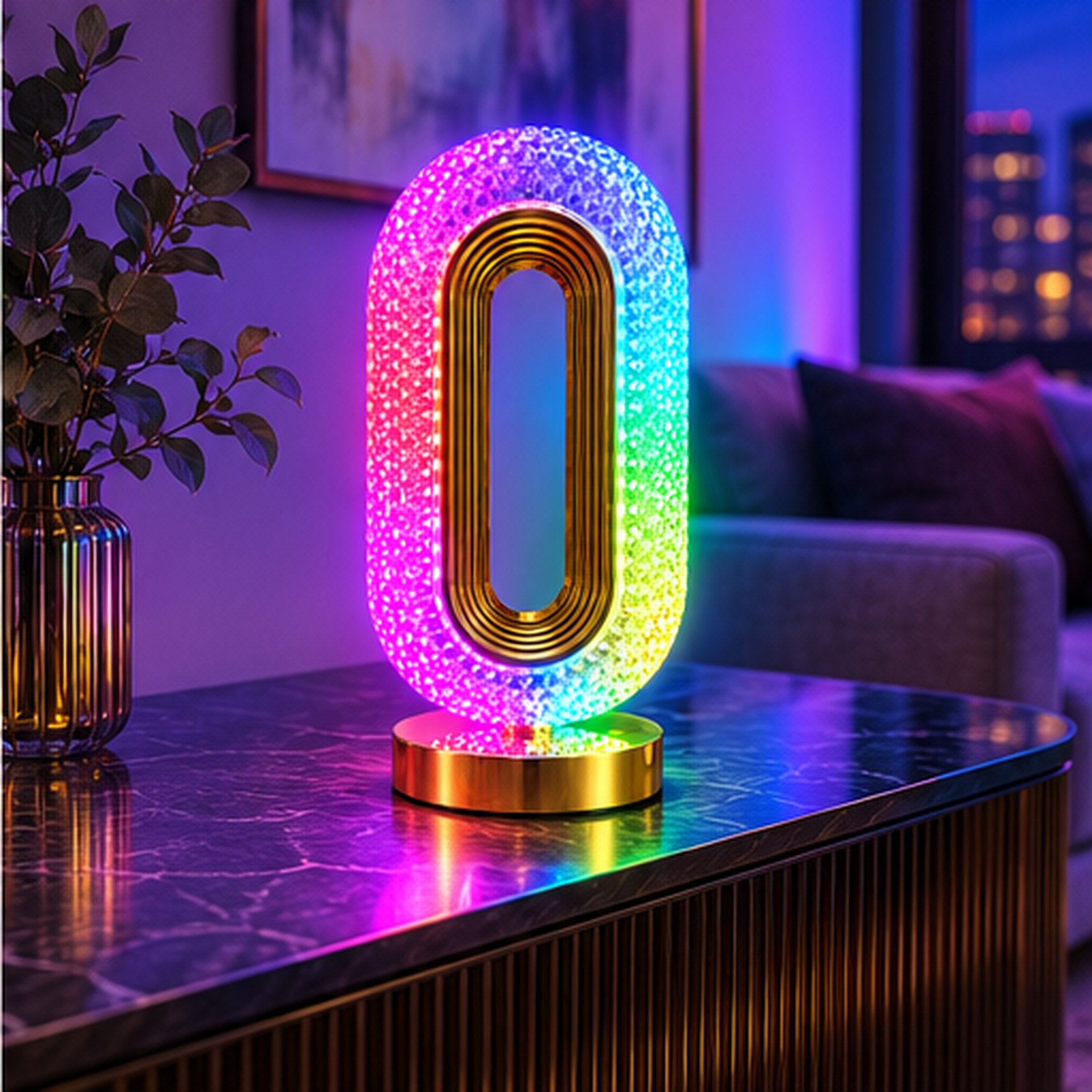 Lampe de Chevet LED RGB Forme Œil avec Télécommande et Contrôle par Application - مصباح ديكوري بشكل عين بإضاءة وتحكم بالريموت والهاتف 6