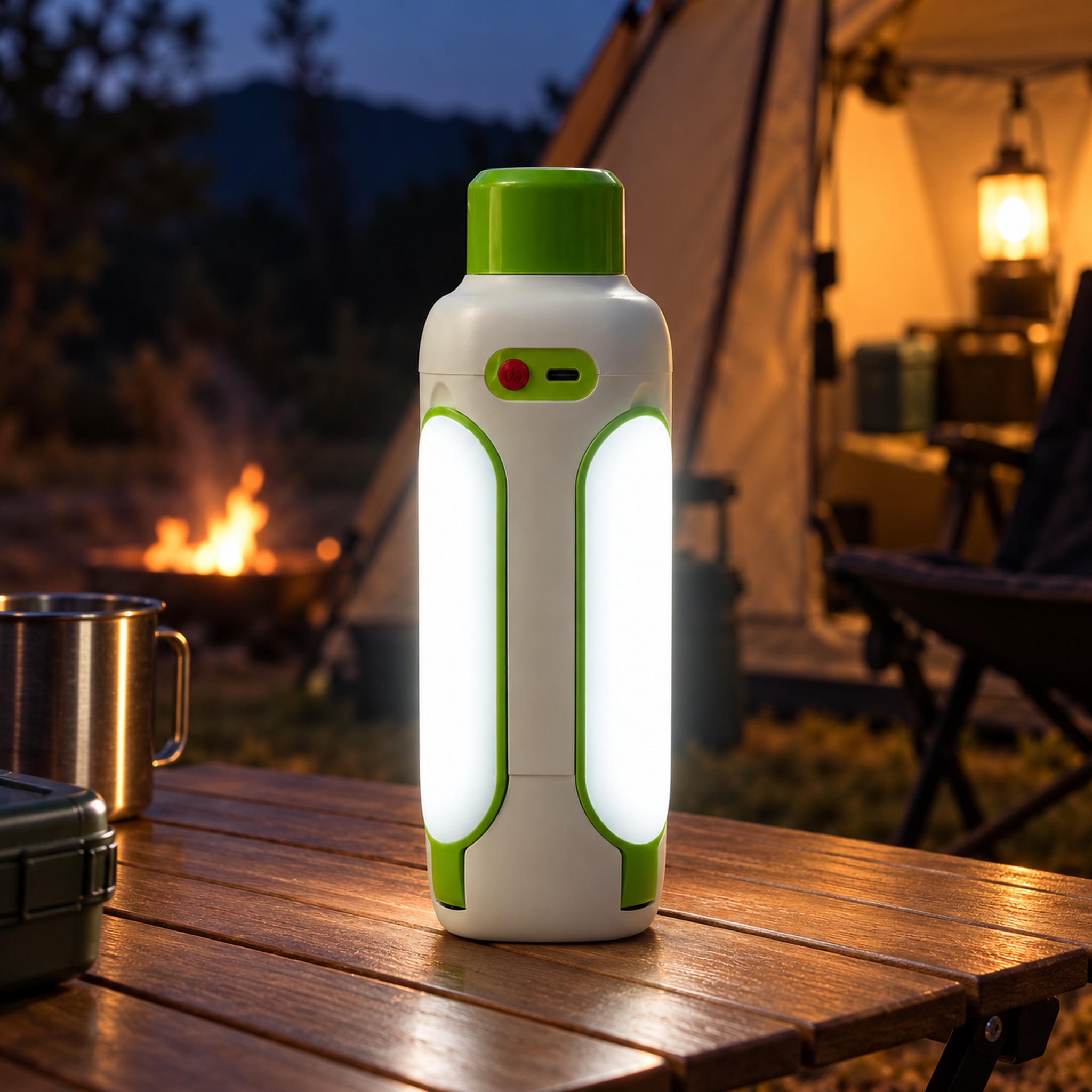 Lampe de Camping LED Rechargeable Pliable Multifonction 216 - مصباح تخييم قابل للطي والشحن متعدد الاستعمالات 6