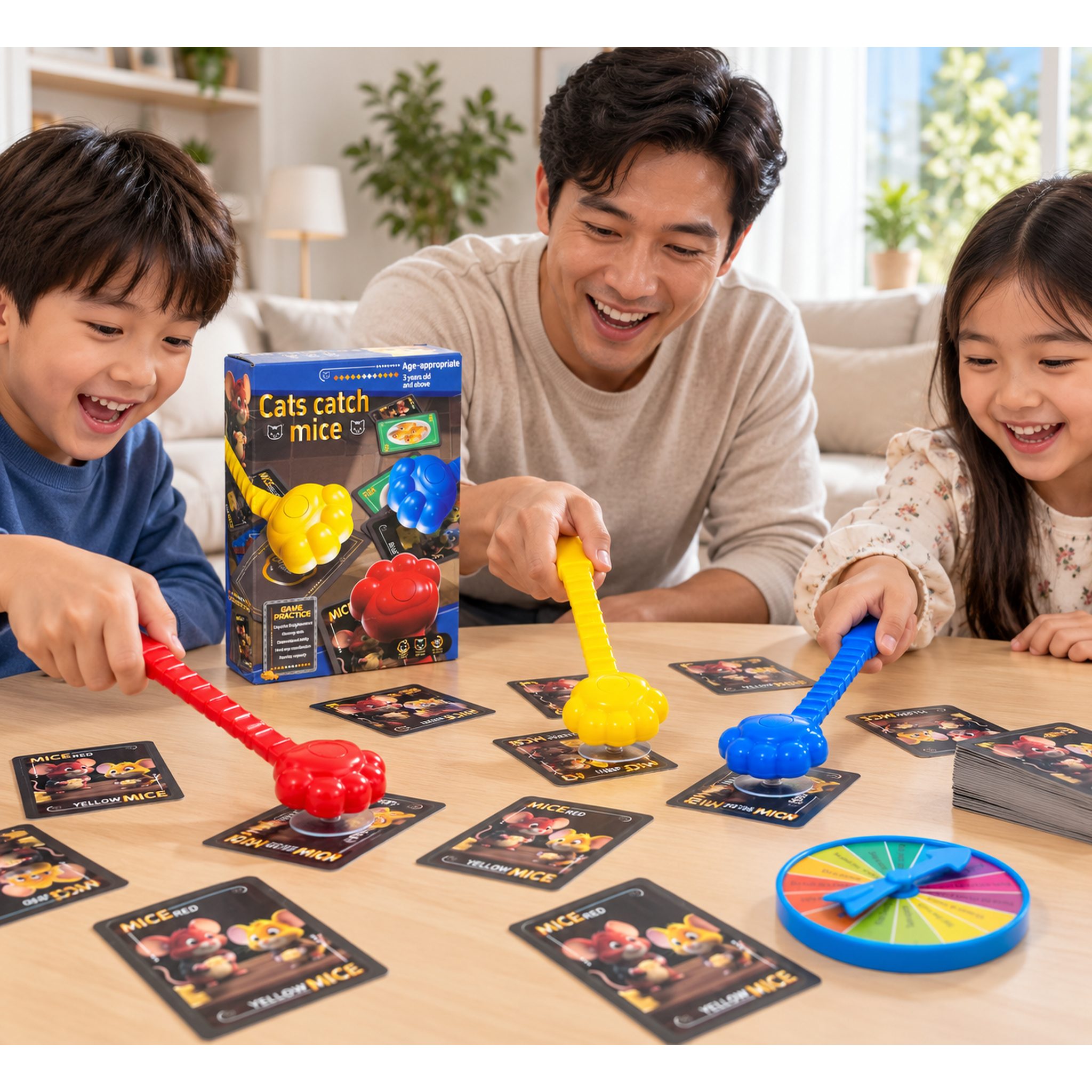 Jeu de Réflexe Cats Catch Mice avec Cartes et Pattes de Chat - لعبة القطط والفئران لتحدي سرعة البديهة ورد الفعل 6