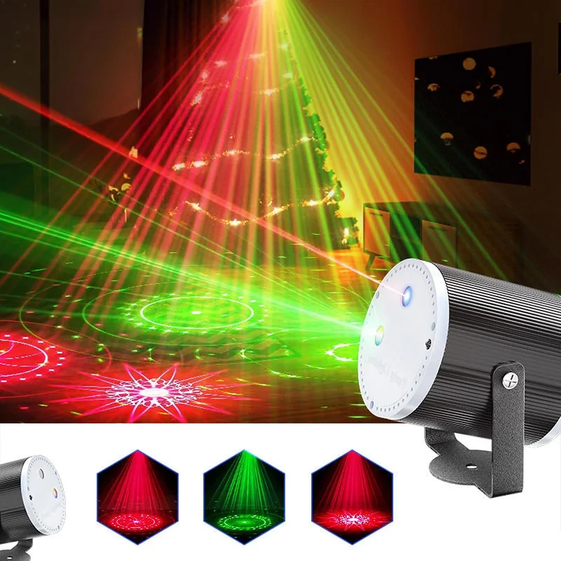 Projecteur Laser de Fête Rouge et Vert à Effets Lumineux – جهاز ليزر للحفلات بإضاءة حمراء وخضراء وتأثيرات ضوئية 4