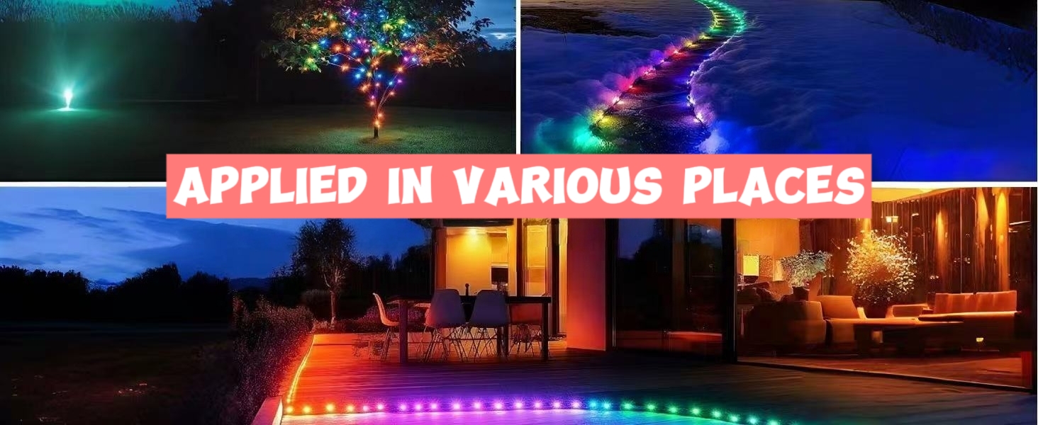 Éclairage LED RGB Permanent pour Extérieur 15 M avec Télécommande et Application - إضاءة خارجية دائمة بطول 15 متر مع ريموت وتطبيق ذكي - 8