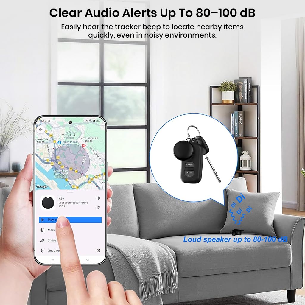 InCard Smart Tag Tracker Compatible Apple Find My et Android - جهاز تتبع ذكي لتحديد موقع الأغراض الضائعة 5