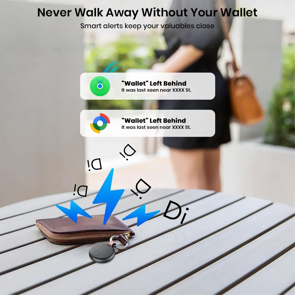 InCard Smart Tag Tracker Compatible Apple Find My et Android - جهاز تتبع ذكي لتحديد موقع الأغراض الضائعة 7