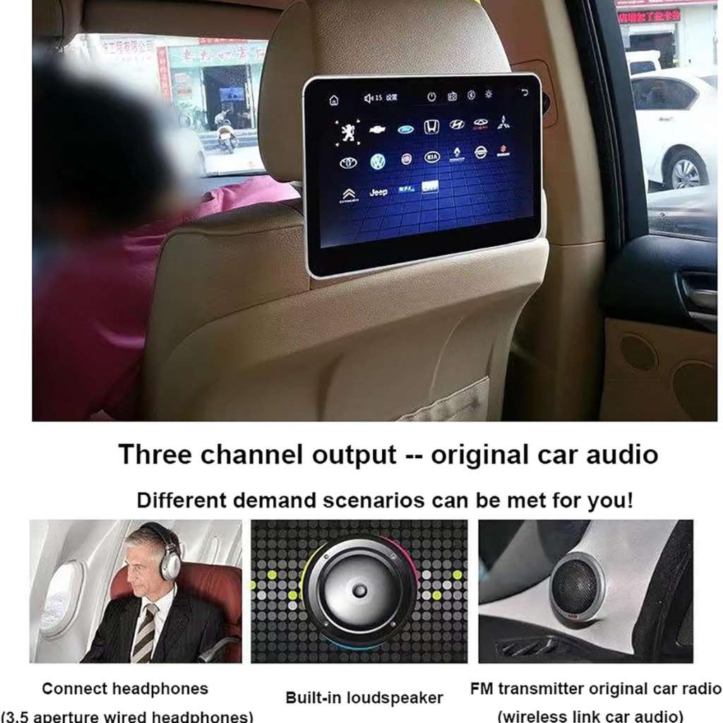 Ecran Android D'appui-Tête Voiture 10,1 Pouces HD 1080P - شاشة أندرويد لمسند سيارة 10.1 بوصة 4