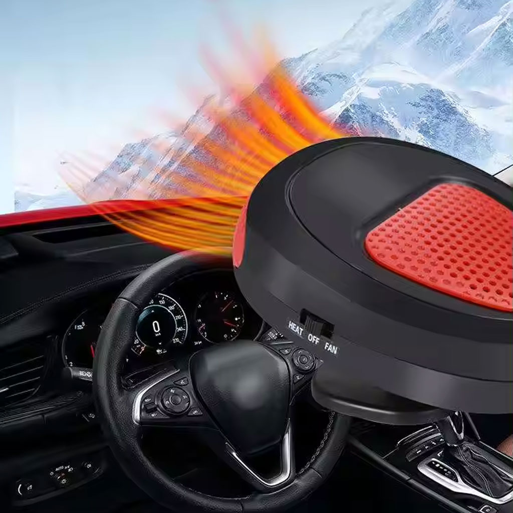 Ventilateur et Chauffage de Voiture Portable avec Base Rotative à 360 degree 4