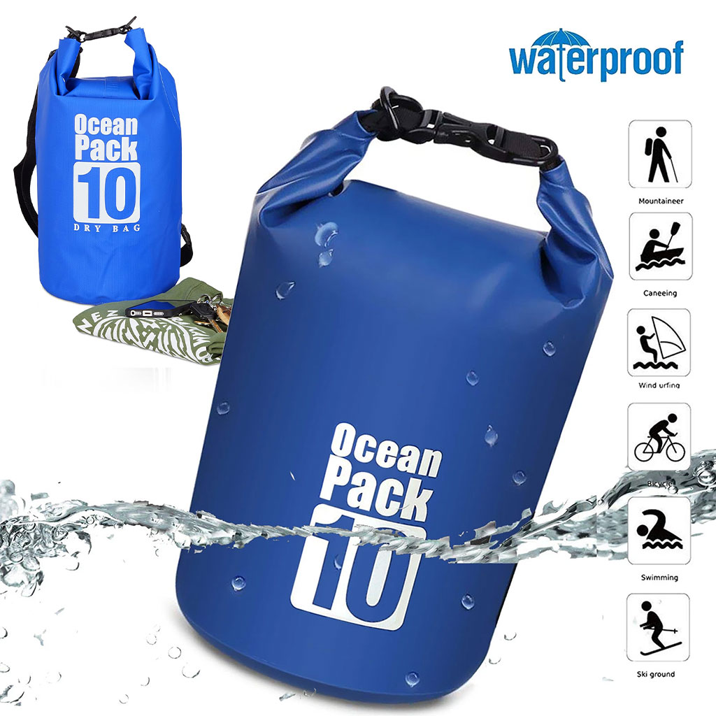 Sac Étanche Ocean Pack 10 litres en Tissue PVC 500D - حقيبة حفظ الأدوات من الماء 1