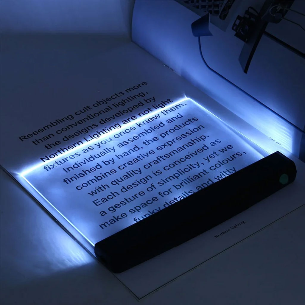 Lampe de Lecture à Panneau Transparent - مصباح القراءة اللوحي الشفاف 6