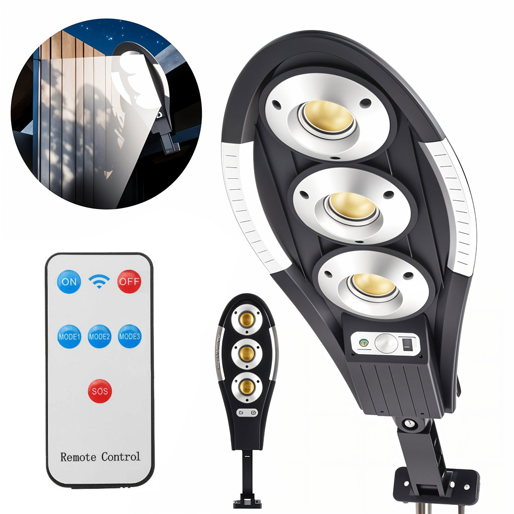 Lampadaire solaire étanche IP67 avec télécommande - مصباح خارجي 2