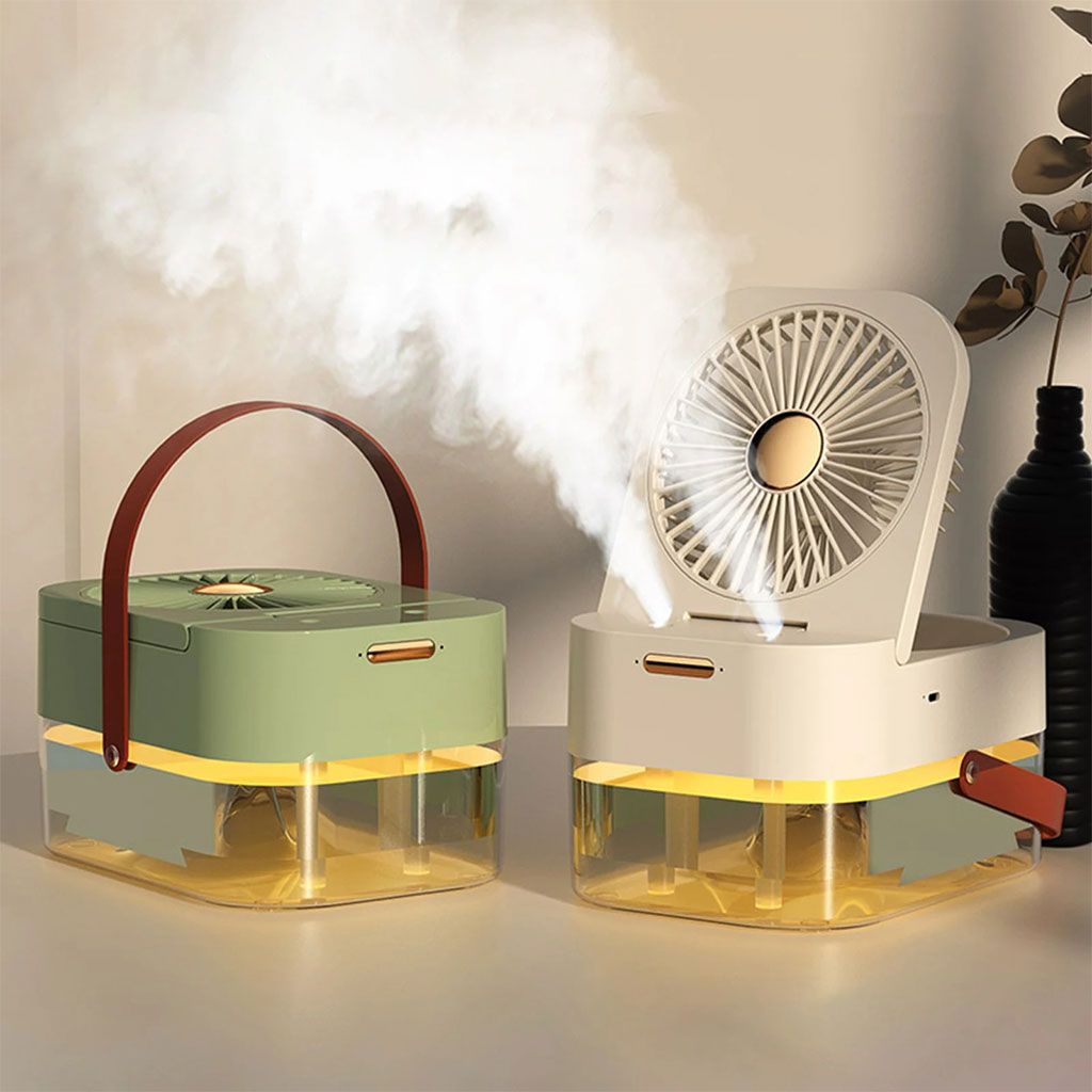 Ventilateur 3 Vitesses et Brumisateur avec Grand Réservoir - مروحة ومعطر جو 2في1 5