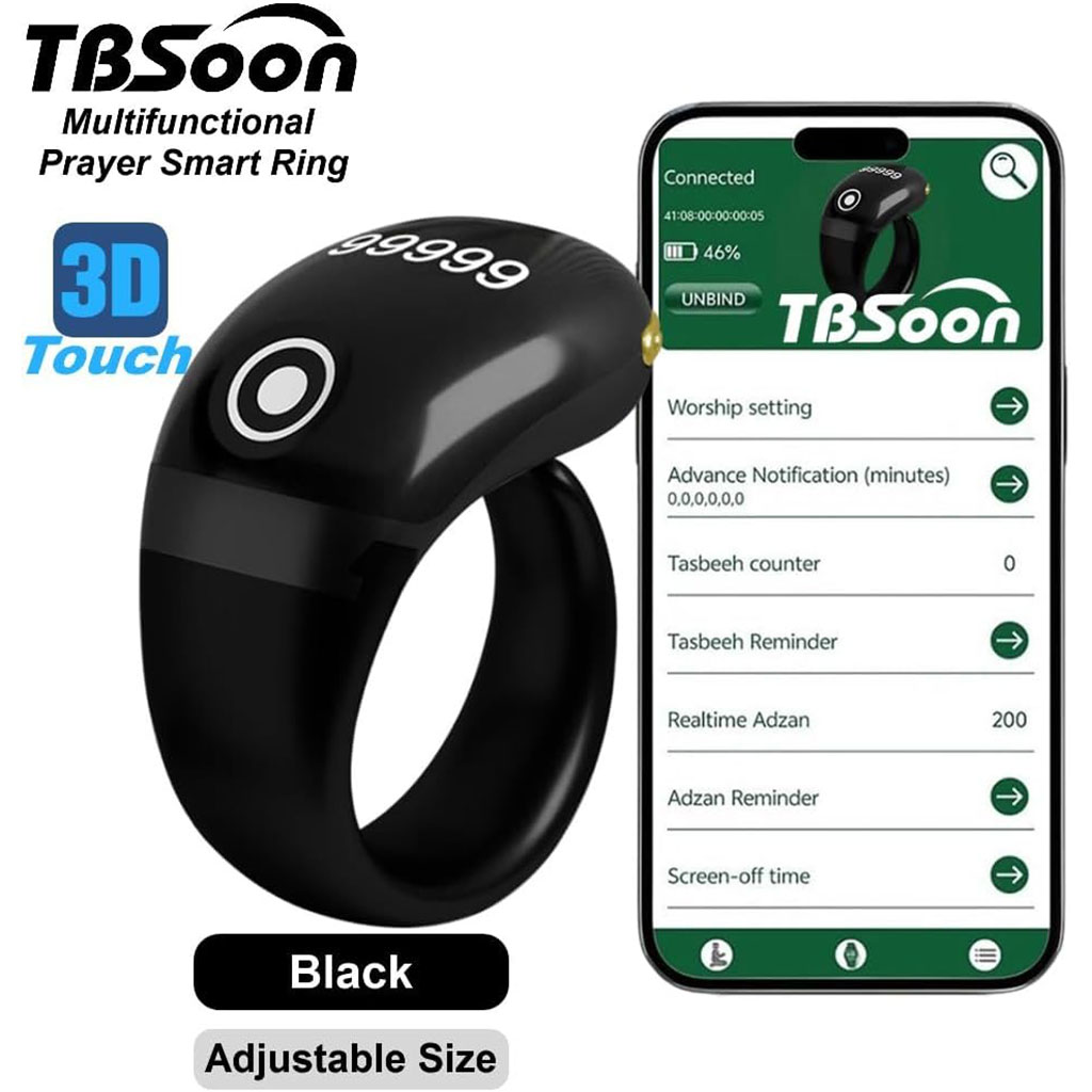 Bague Compteur Digital de Tasbih avec Affichage OLED Étanche - خاتم تسبيح إلكتروني 7