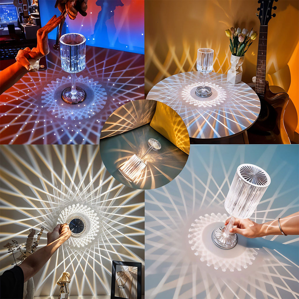 Lampe Cristal LED avec Haut-Parleur Bluetooth - مكبر صوت ومصباح كريستالي 2