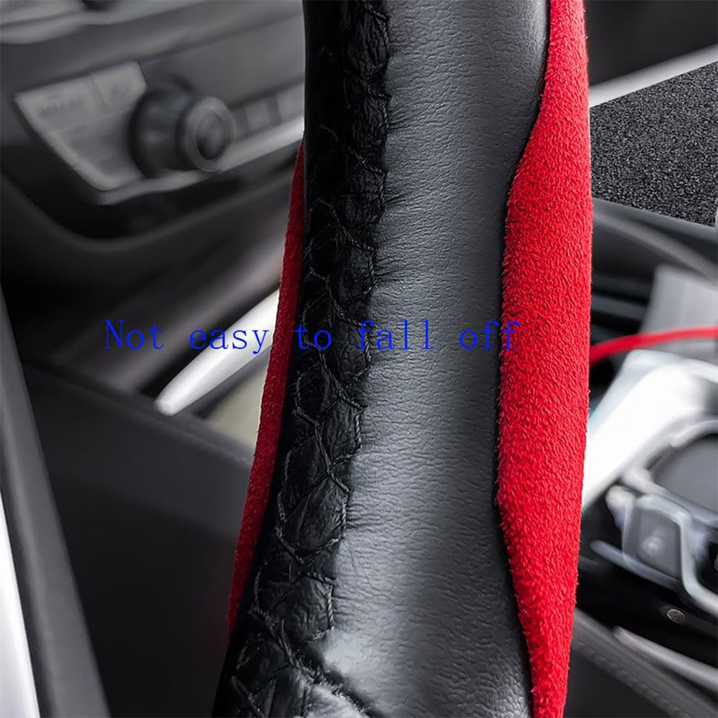 Housse de volant séparée tissue alcantara antidérapant - غطاء عجلة القيادة 4