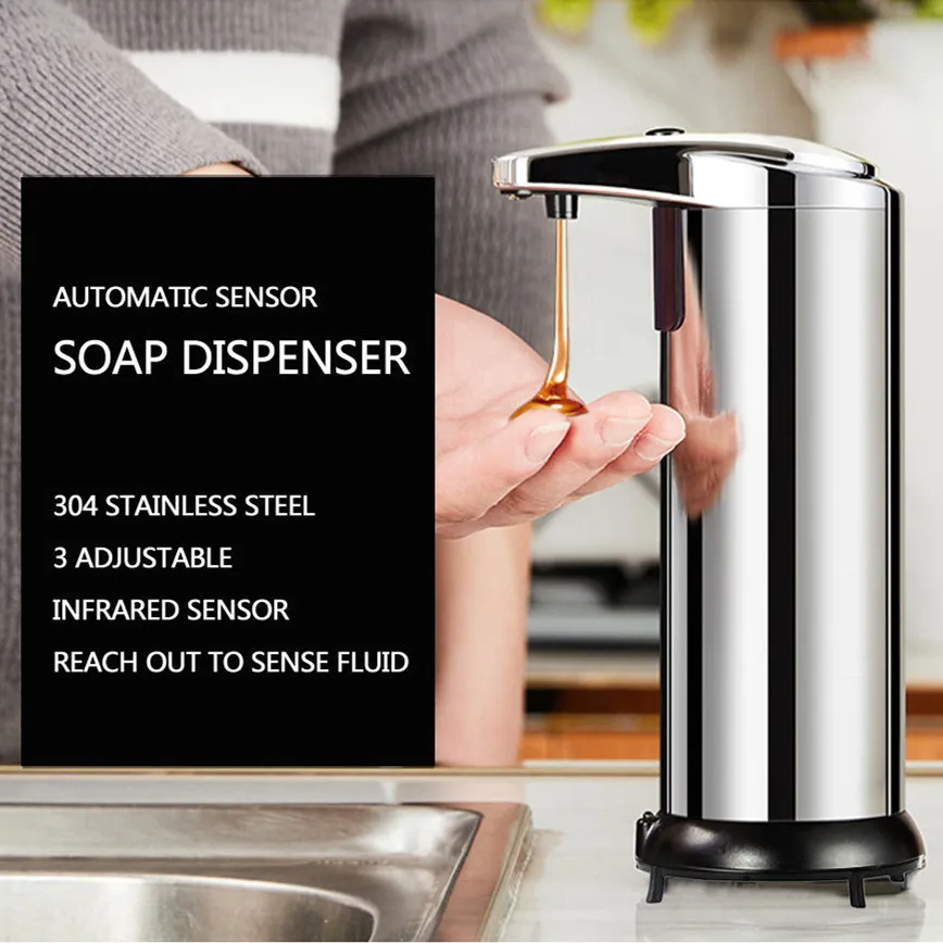 Distributeur automatique de savon liquide avec capteur infrarouge intelligent 250 ML 3
