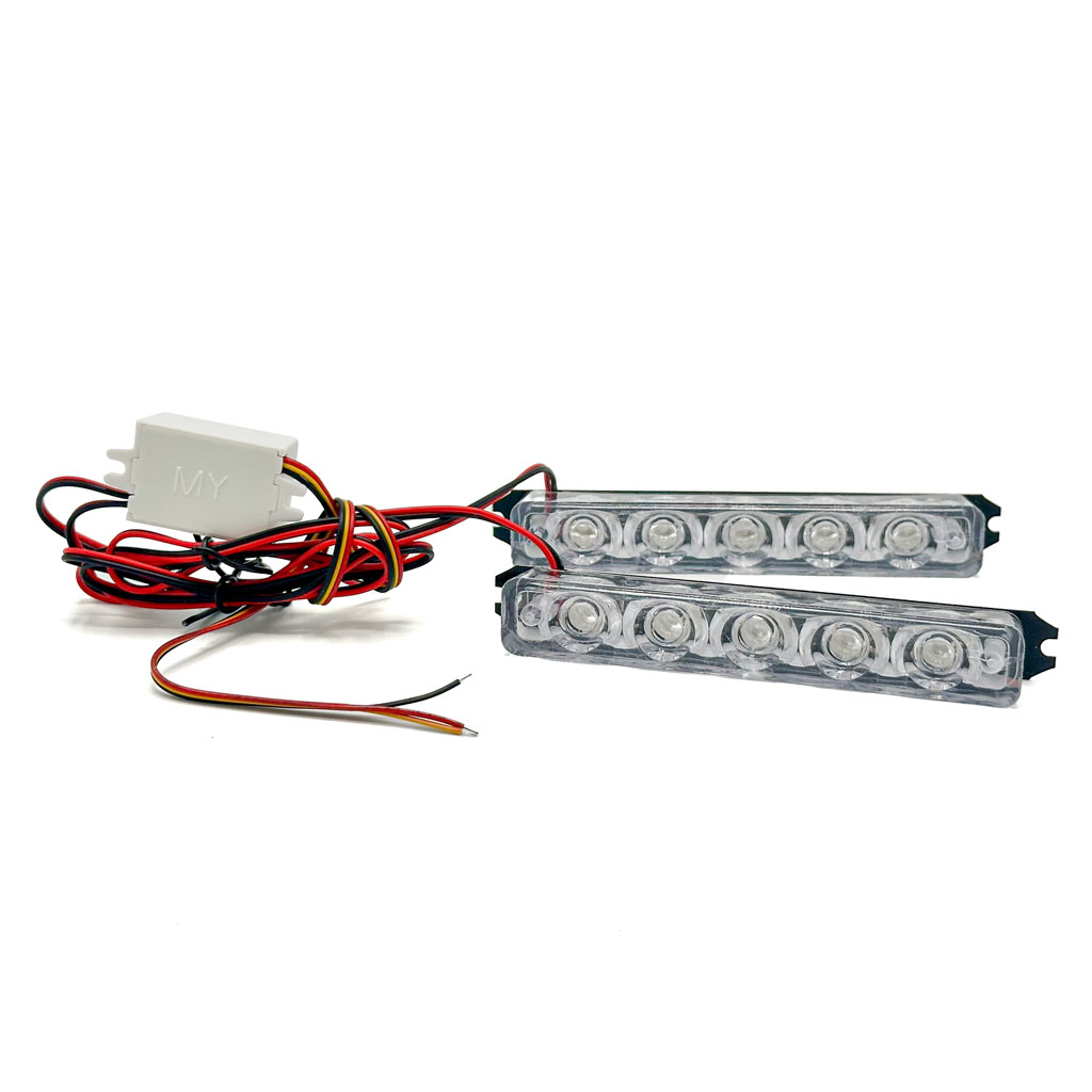 Lumière Stroboscopique 5LED 2pcs pour voiture 12V 6