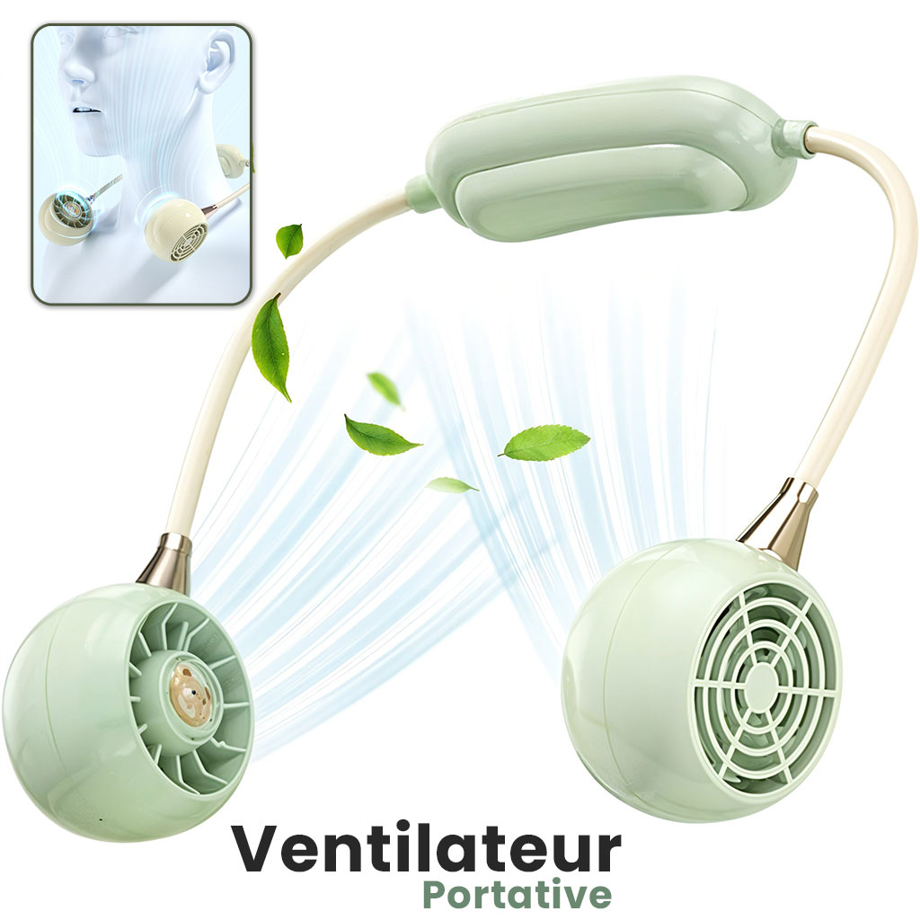 Ventilateur De Cou Rechargeable À 3 Vitesses DM68A - مروحة عنق 1