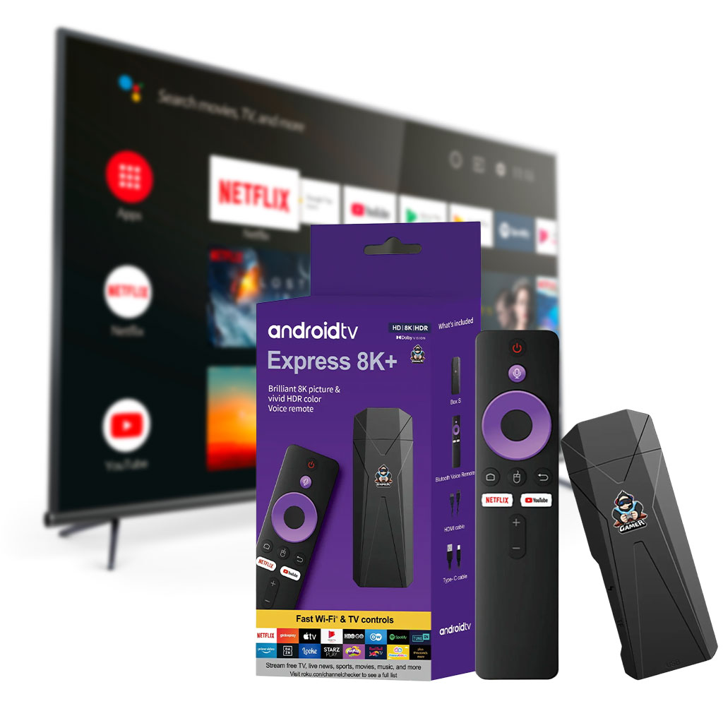 Express 8K+ Stick avec System Android 13 16-2GB - مشغل تلفاز أندرويد 1