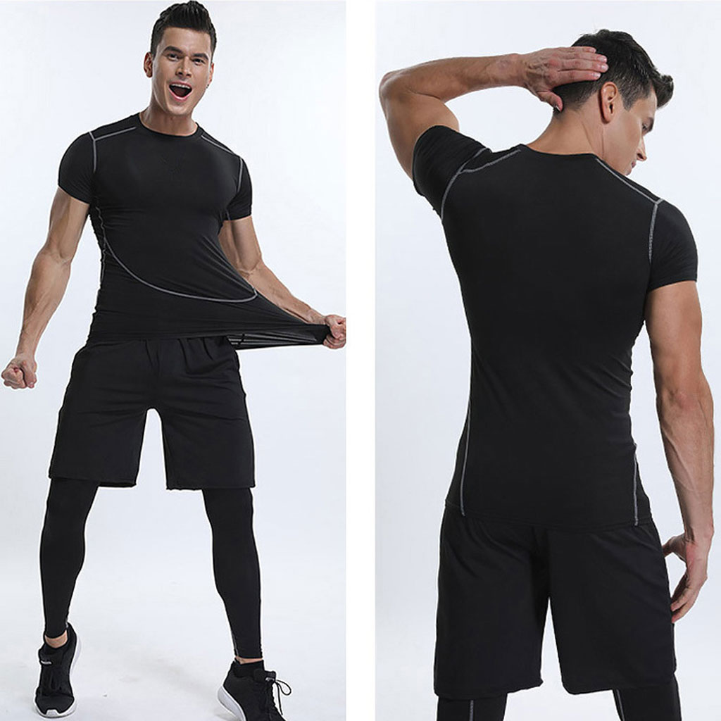 GYM Sport Kit Compression pour Hommes 3 pcs - طقم رياضي 3 قطع 4