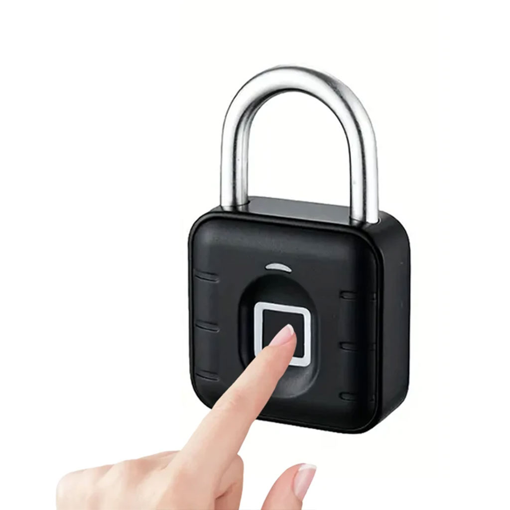 Cadenas à Empreintes Digitales étanche, Serrure Biométrique En Métal Sans Clé 5