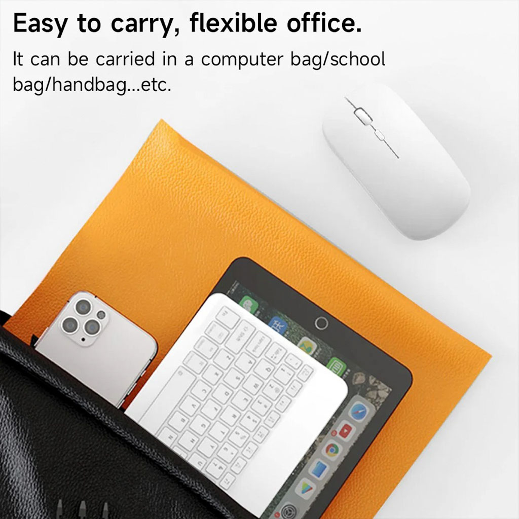 Combo clavier et souris avec support de téléphone compatible ( windows + ios + android ) 6