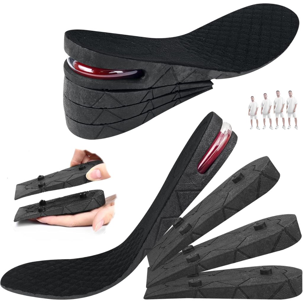 Semelles Rehaussantes 4 Couches Réglables Unisexe – نعل لزيادة الطول بـ 4 طبقات قابلة للتعديل 2