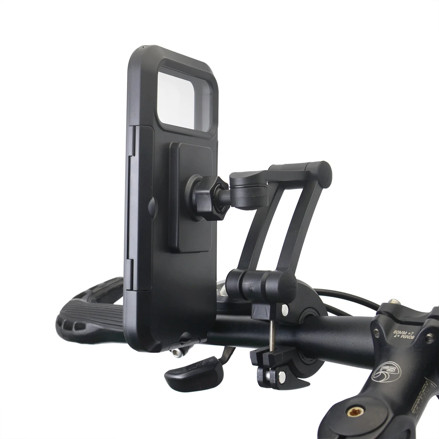 Support de téléphone portable étanche pour vélo moto réglable à 360 ° 4