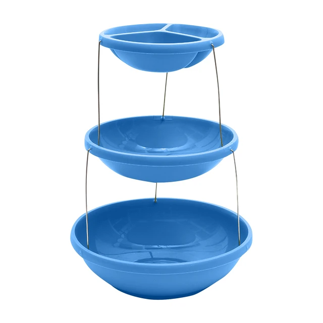 Bol torsadé pliable à 3 niveaux pour les trempettes et les bonbons 6