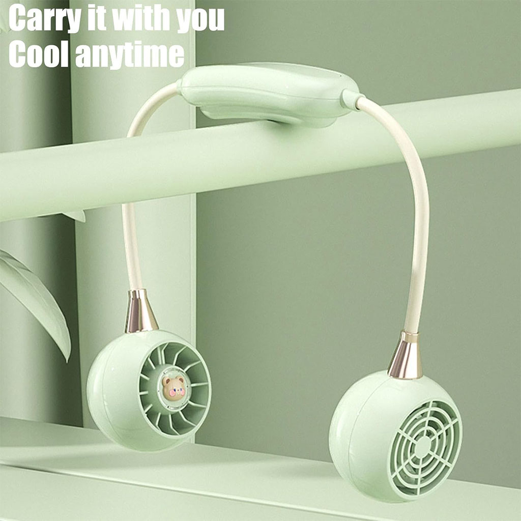 Ventilateur De Cou Rechargeable À 3 Vitesses DM68A - مروحة عنق 2