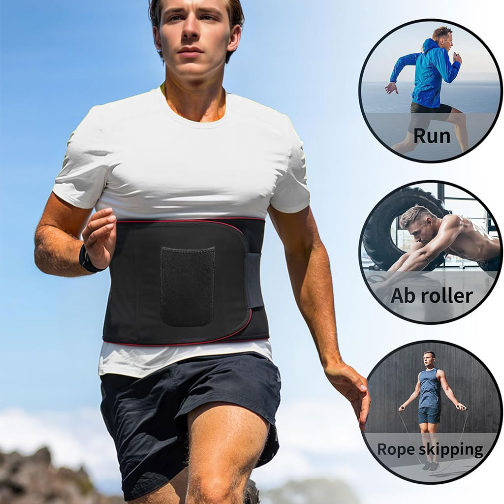 Ceinture de sudation pour Homme et Femme avec Poche Extérieure - حزام تنحيف 7