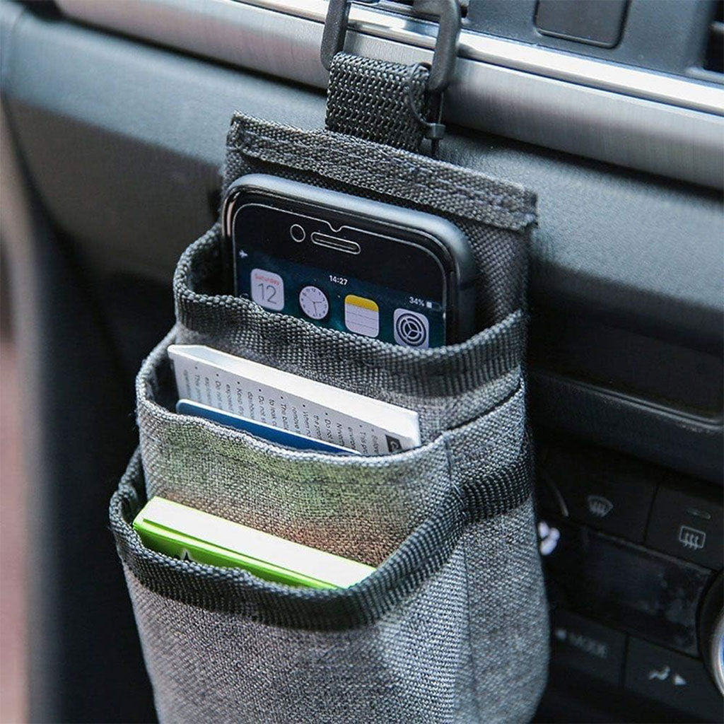 Organiseur de poche pour grille d'aération de voiture - منظم أغراض في السيارة 4