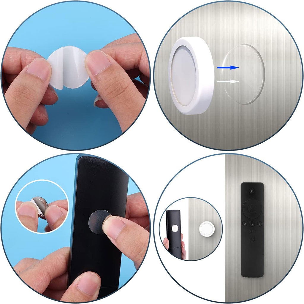 Support mural magnétique pour télécommande et Accessoires 6Pcs - حامل أكسسوارات مغناطيسي 7