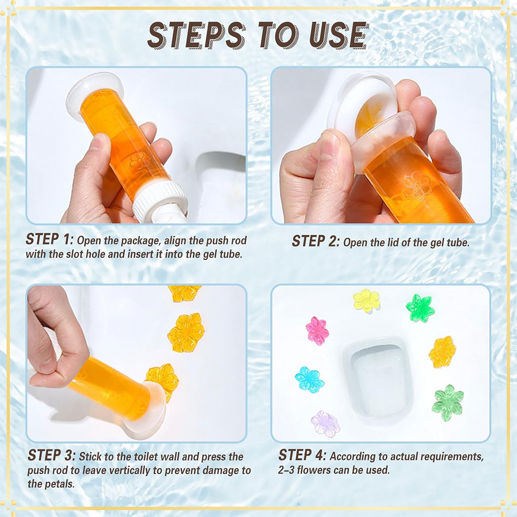Gel tampons désodorisants pour toilette 3Pcs 4