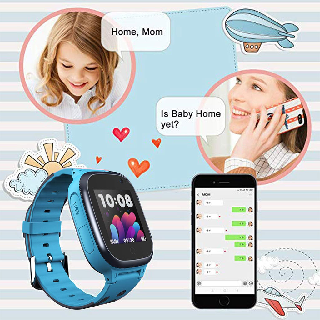 Montre intelligente pour enfants avec fonction d'appel d'urgence SOS et camera - ساعة ذكية للأطفال 2